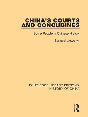 cover image of China's Courts and Concubines
